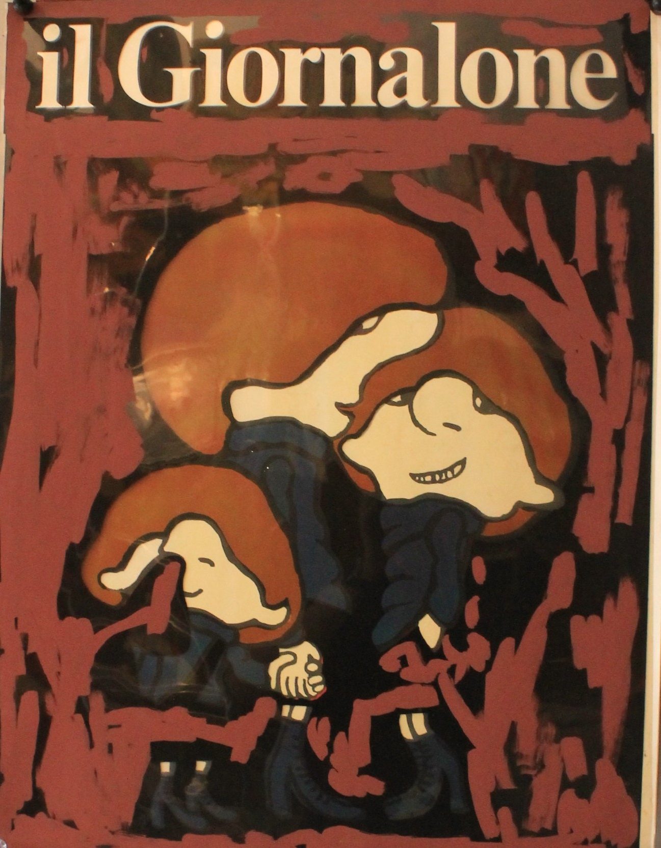 Executive sketch with film of an issue of the Giornalone, Milano libri ca  1970 – MILANO MANIFESTI